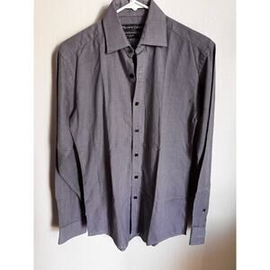 Philippe‎ Laurent Slim Long Sleeve Button Up Shirt Purple Size Small (14-14.5)